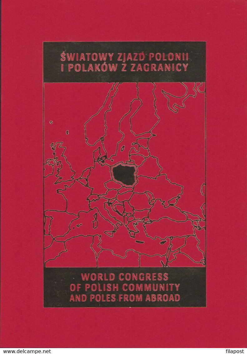 POLAND 2018 Mini Souvenir Booklet / World Congress Of Polonia And Poles From Abroad Map, Flag / With Stamp MNH**FV - Booklets