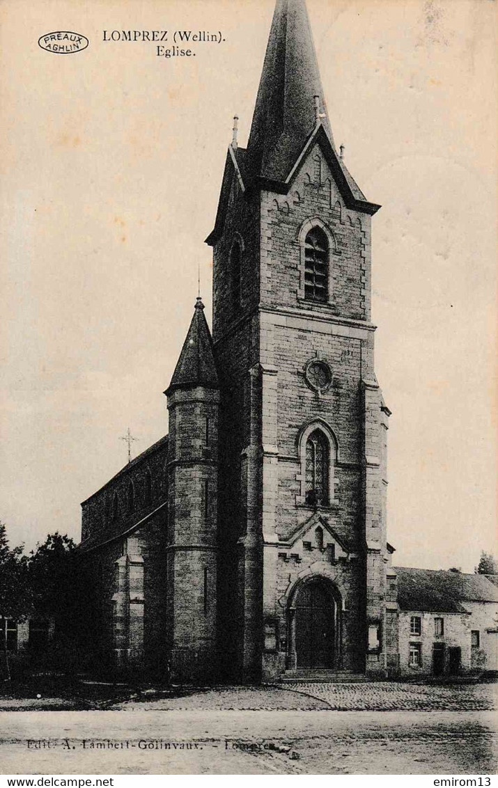 Wellin Lomprez Eglise édit Préaux Aghlin - Wellin