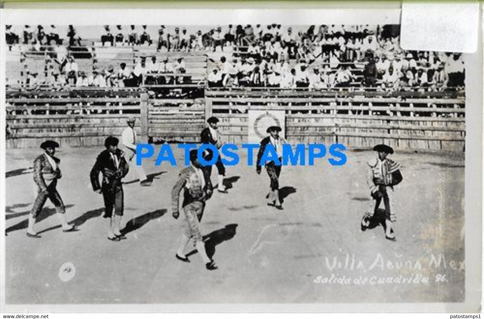 155285 MEXICO VILLA ACUÑA COSTUMES TOREROS BULLFIGHTER SALIDA DE CUADRILLA POSTAL POSTCARD - Mexico