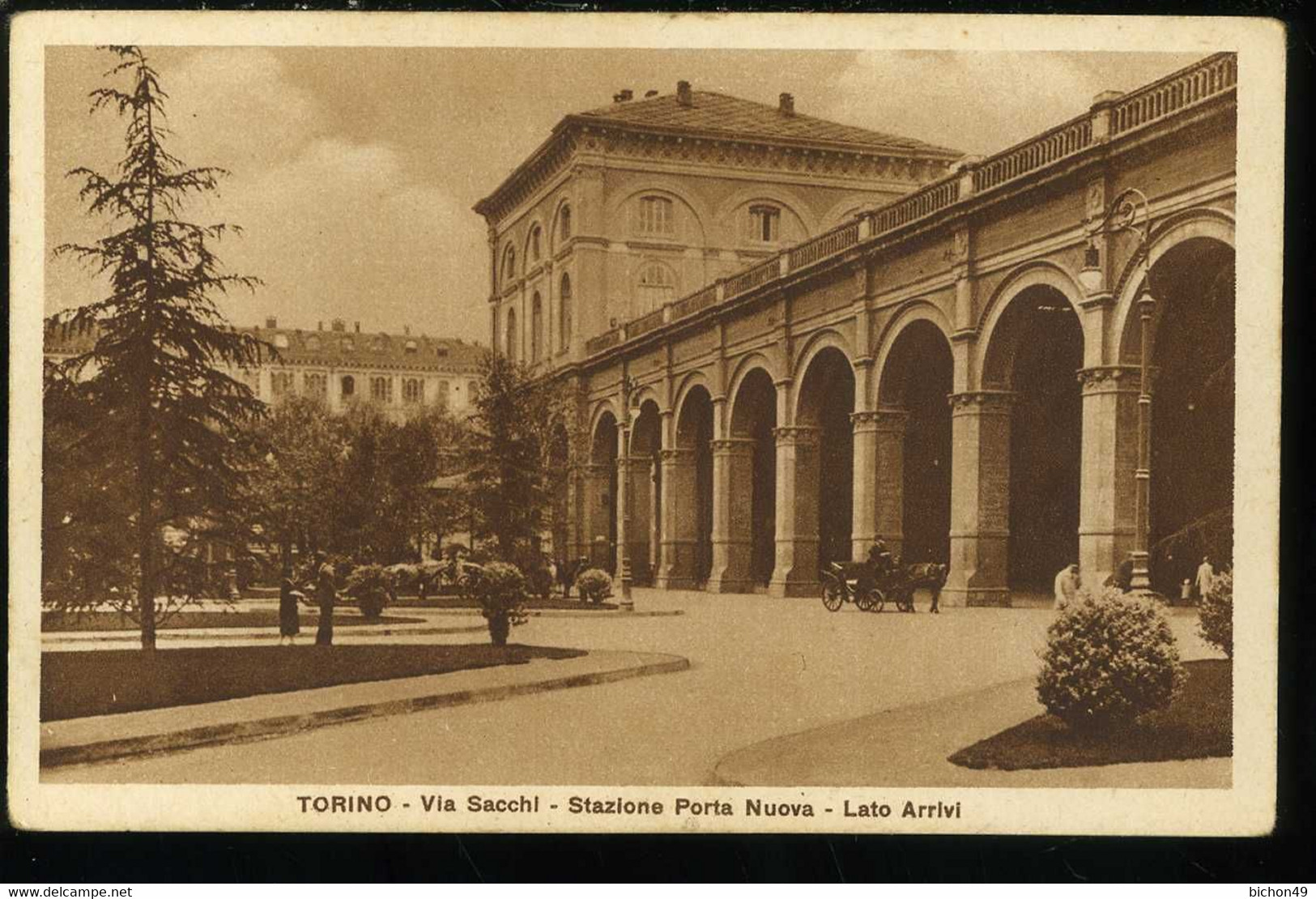 Torino Via Sacchi Stazione Porta Nuova Lato Arrivi  La Sovrana - Transport