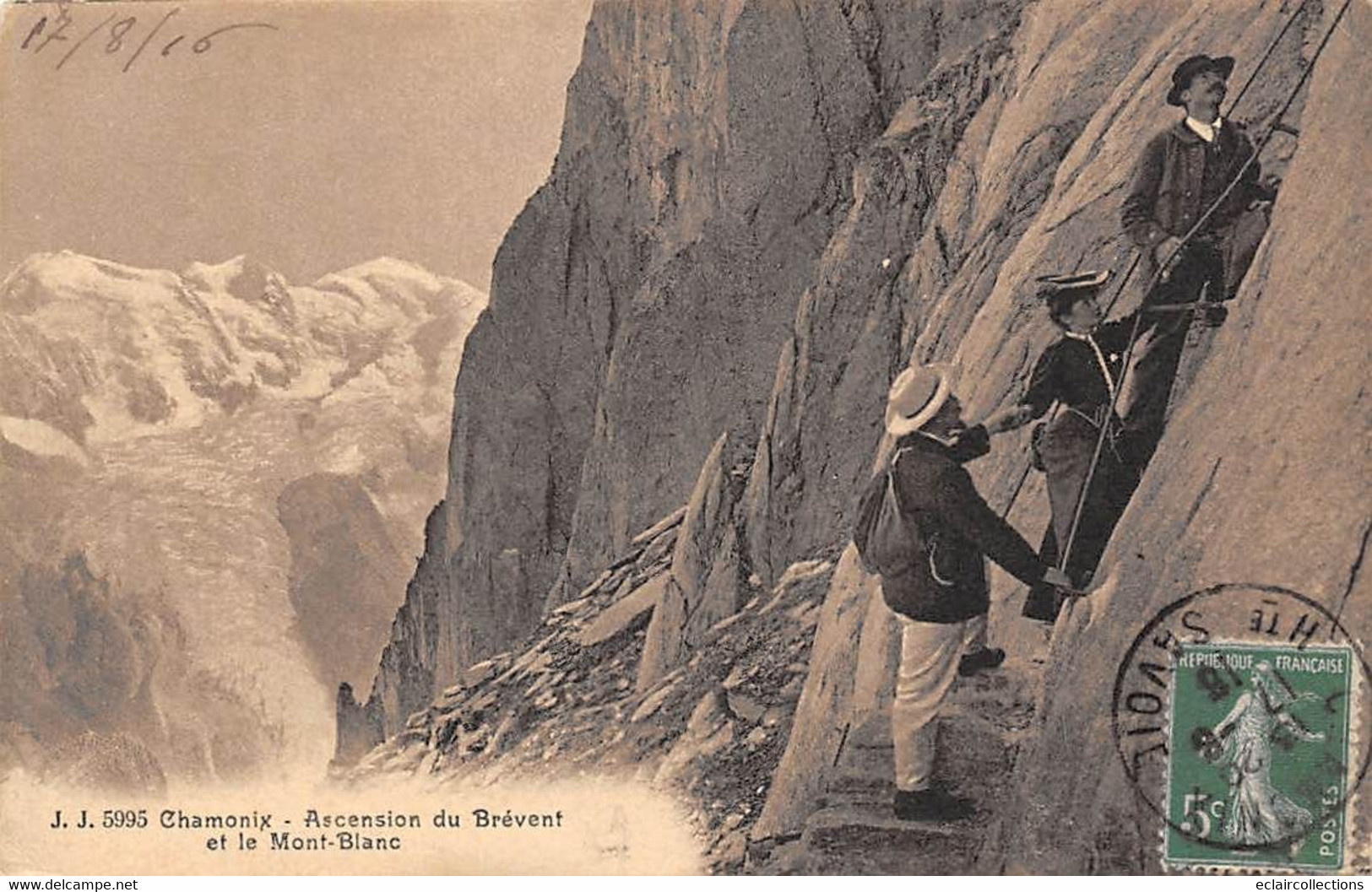 Chamonix         74    Alpinisme: Ascension Du Brévent. Et Le Mont-Blanc       N° 5995    (voir Scan) - Chamonix-Mont-Blanc