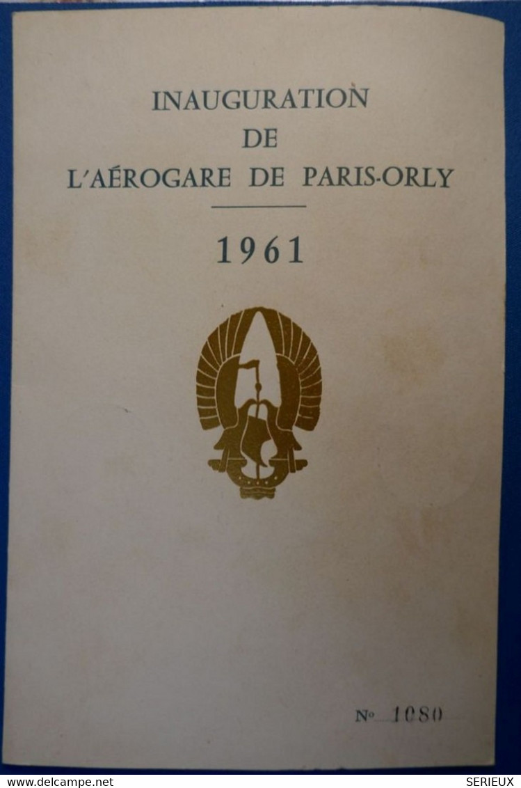 M9 FRANCE EPREUVE DE LUXE AEROGARE PARIS ORLY 1961 +AFFRANCHISSEMENT PLAISANT - Pruebas De Lujo