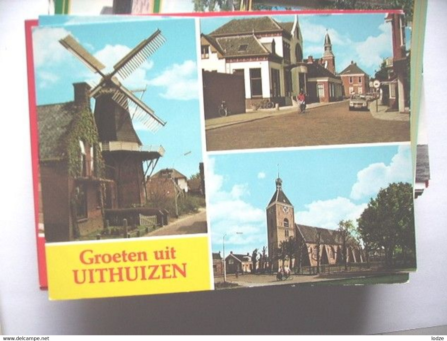 Nederland Holland Pays Bas Uithuizen Met Molen En Kerken - Uithuizen