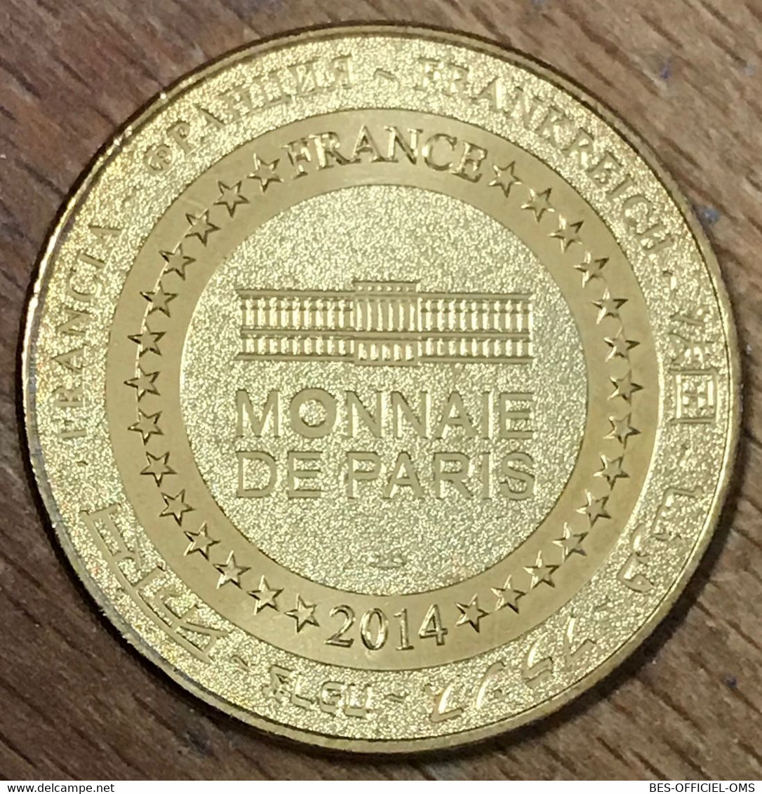 75008 PARIS ÉGLISE DE LA MADELEINE MDP 2014M MÉDAILLE SOUVENIR MONNAIE DE PARIS JETON TOURISTIQUE MEDALS TOKENS COINS - 2014