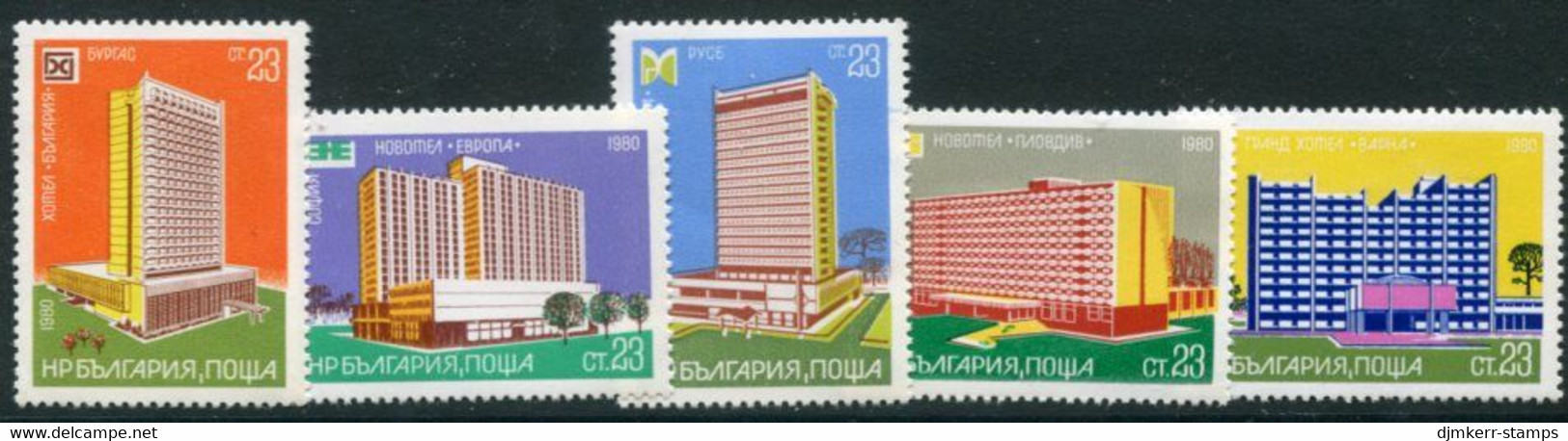 BULGARIA 1980 Interhotels MNH / **..  Michel 2903-07 - Neufs