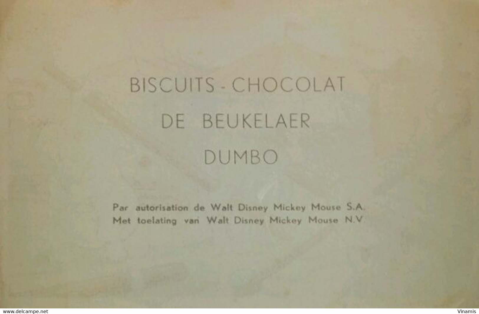 CHROMO DUMBO - Walt Disney - De Beukelaer - De Beukelaer