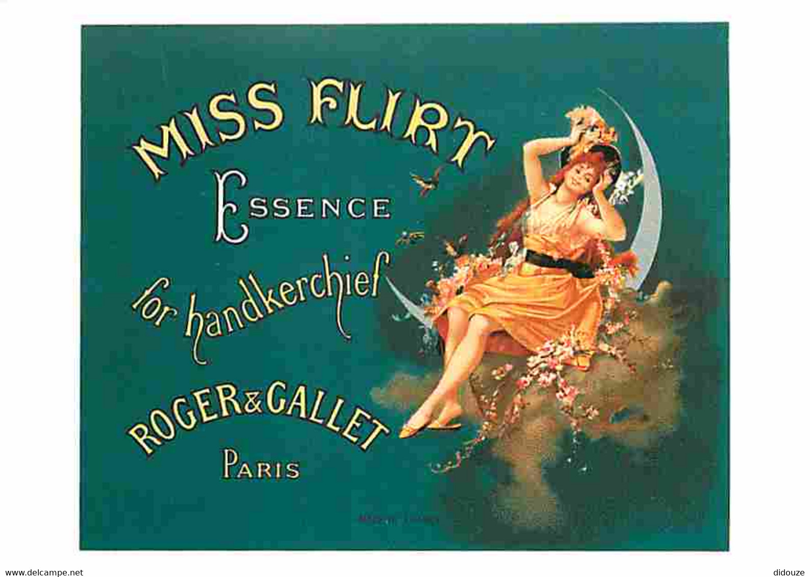 Publicite - Miss Flirt - Publicité Parfum Roger Et Gallet - Carte Neuve - CPM - Voir Scans Recto-Verso - Publicité