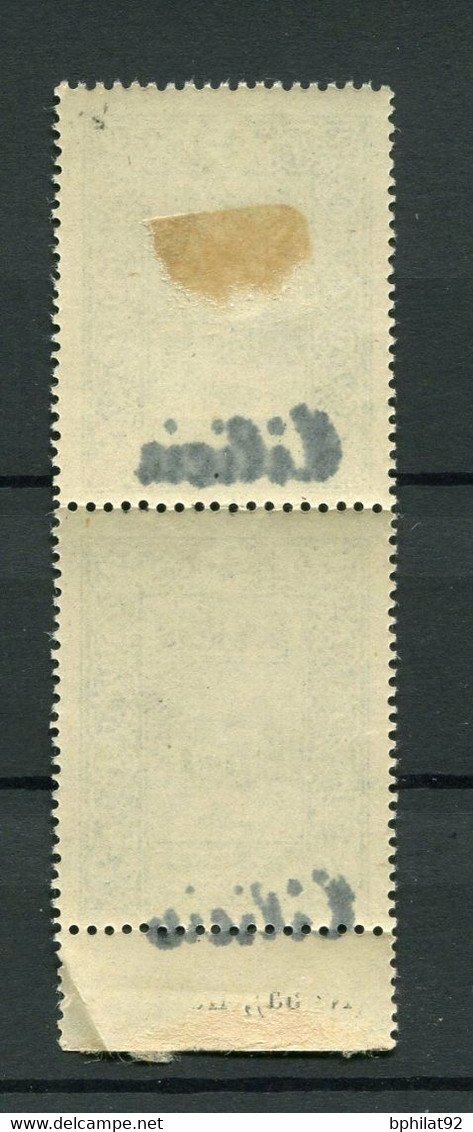 !!! CILICIE, PAIRE DU N°50 SURCHARGE DEPLACEE NEUVE * - Unused Stamps