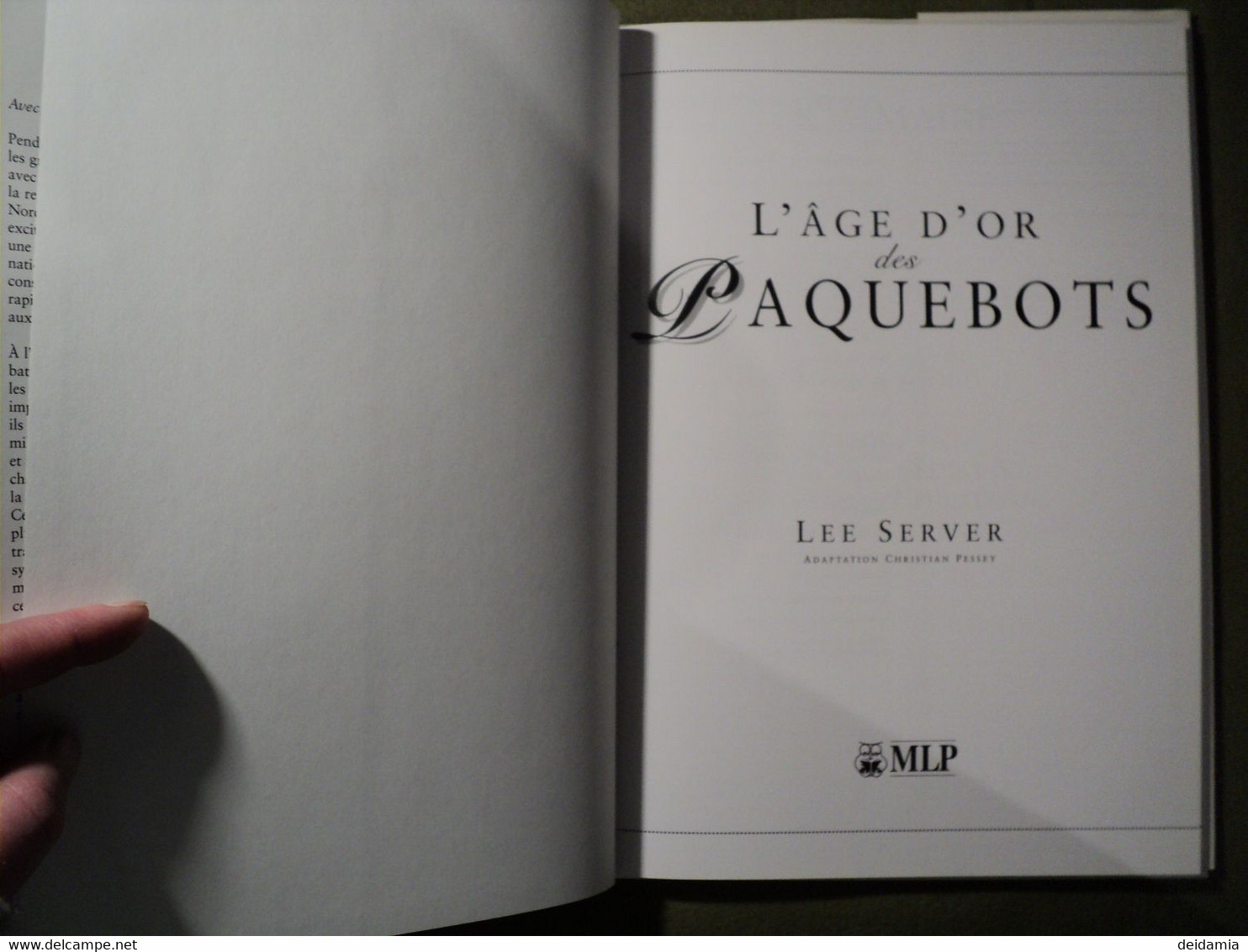 L AGE D OR DES PAQUEBOTS. 1998. LEE SERVER. MLP - Bateaux