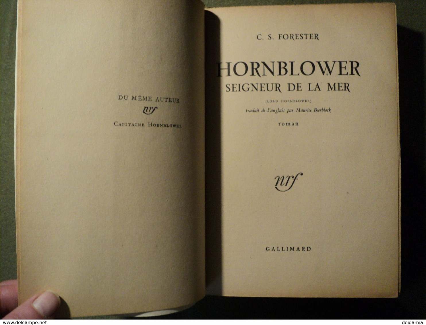 HORBLOWER SEIGNEUR DE LA MER. 1951. CS FORESTER. GALLIMARD NRF - Bateaux