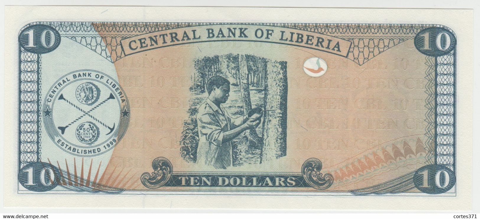 Liberia 10 Dollars 2011 P-27f UNC - Liberia