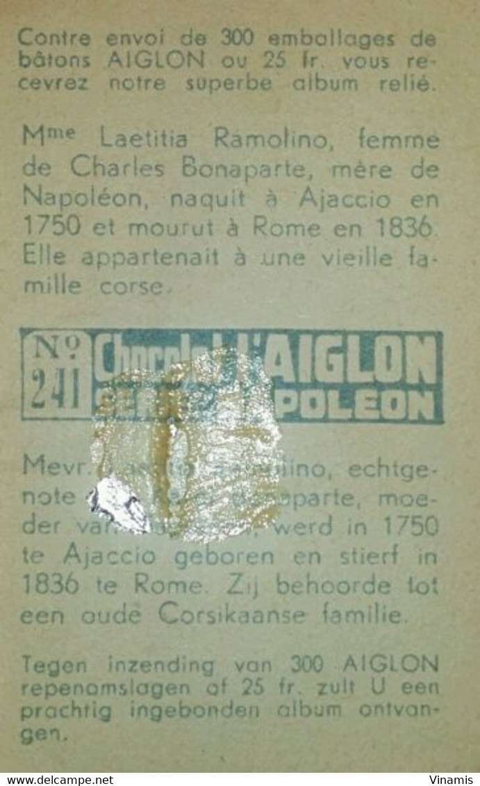 AIGLON - Série NAPOLEON - Chromos N° 241 Et 289 (2×) - Aiglon