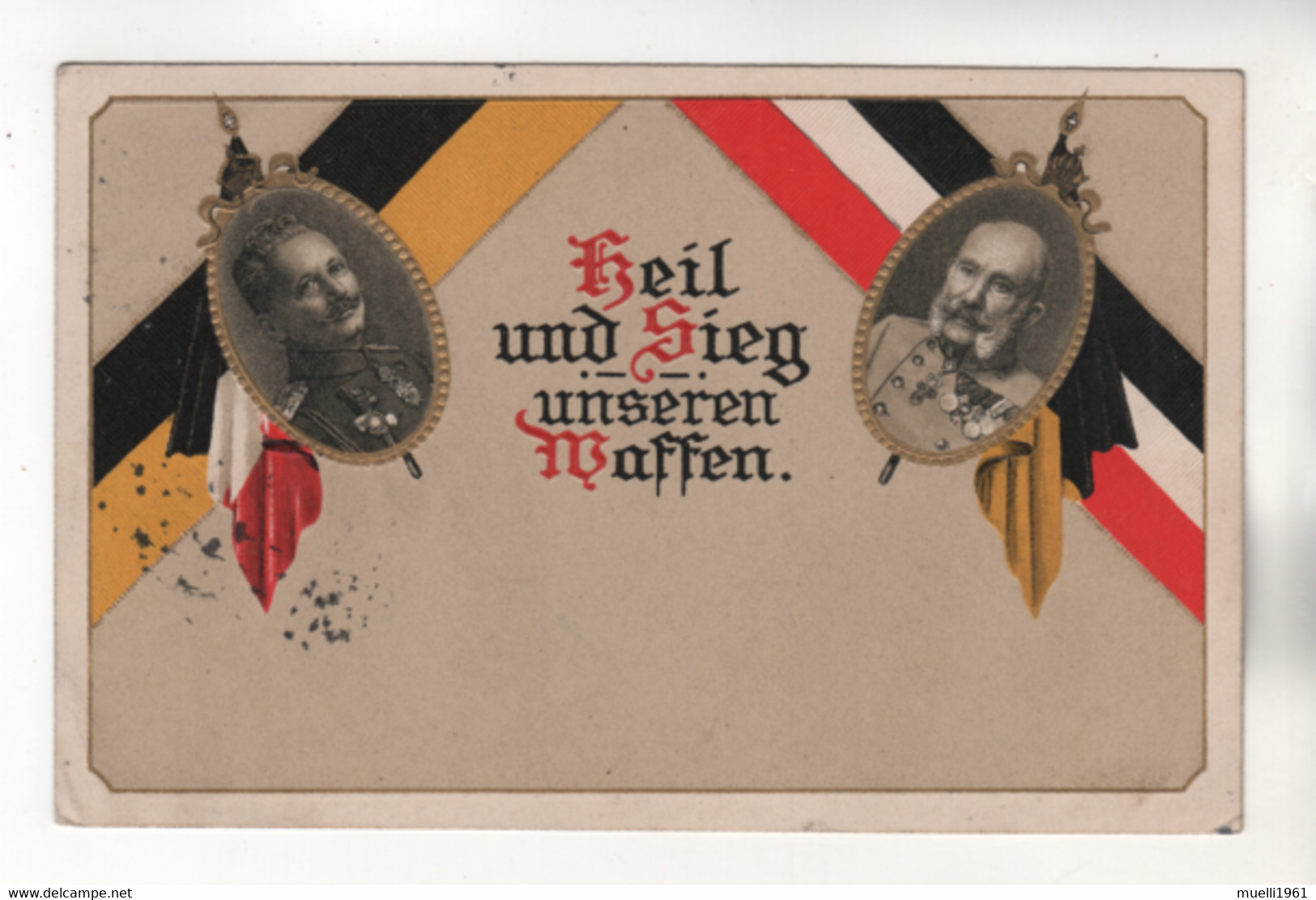 +4471, WK I, Feldpost,  Kaiser Wilhelm II. Und Franz Josef - War 1914-18