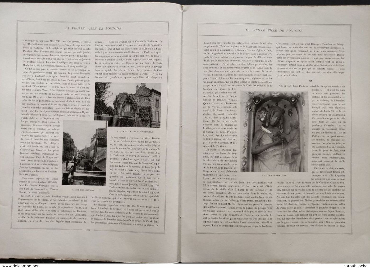 1911 PONTOISE - LA VIEILLE VILLE DE PONTOISE - ROCHES DE L'HERMITAGE - ÉGLISE SAINT MACLOU - NOTRE DAME - Ref LTDF 02