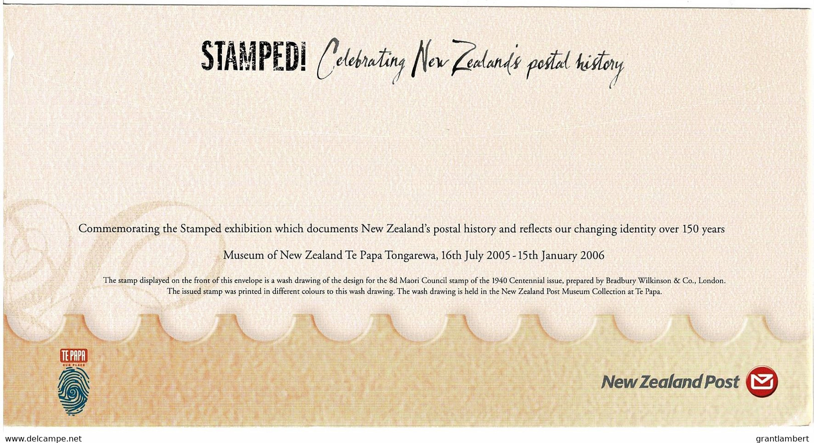 New Zealand 2005 Celebrating Postal History Bicentennial First Day Prestamped Envelope (PSE) - See Notes - Lettres & Documents