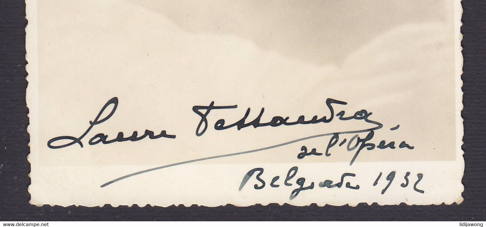 Laure Tessandra (Contralto) - Signed Photo Postcard Autograph Signature 1932 Opera (see Sales Conditions) - Oper