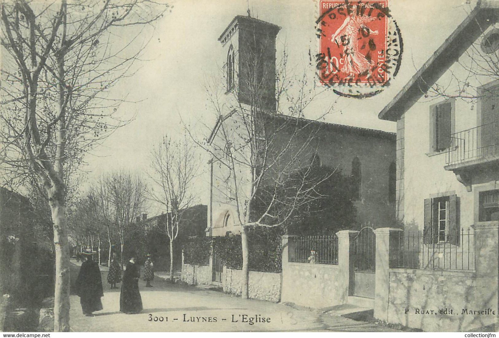 CPA FRANCE 13 "Luynes, L'église " - Luynes