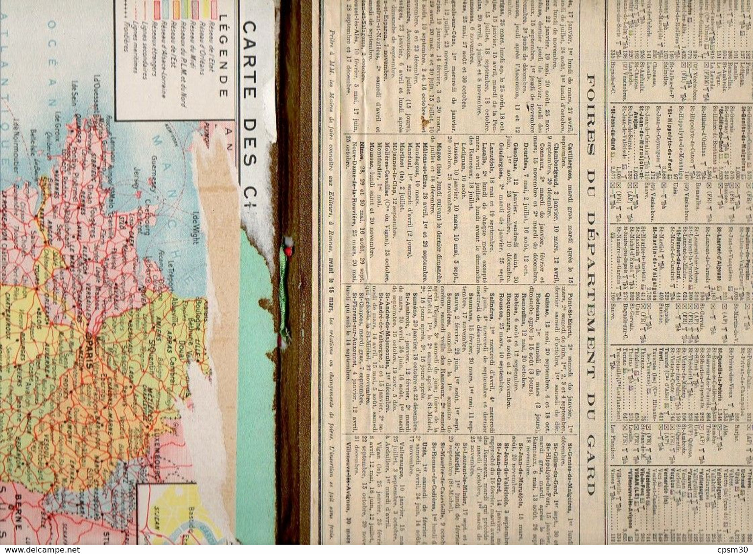 CALENDRIER GF 1937 - Chaumière Près Lka Croix Jollan (Guérande), Imprimeur Oberthur Rennes, Calendrier Double - Grand Format : 1921-40