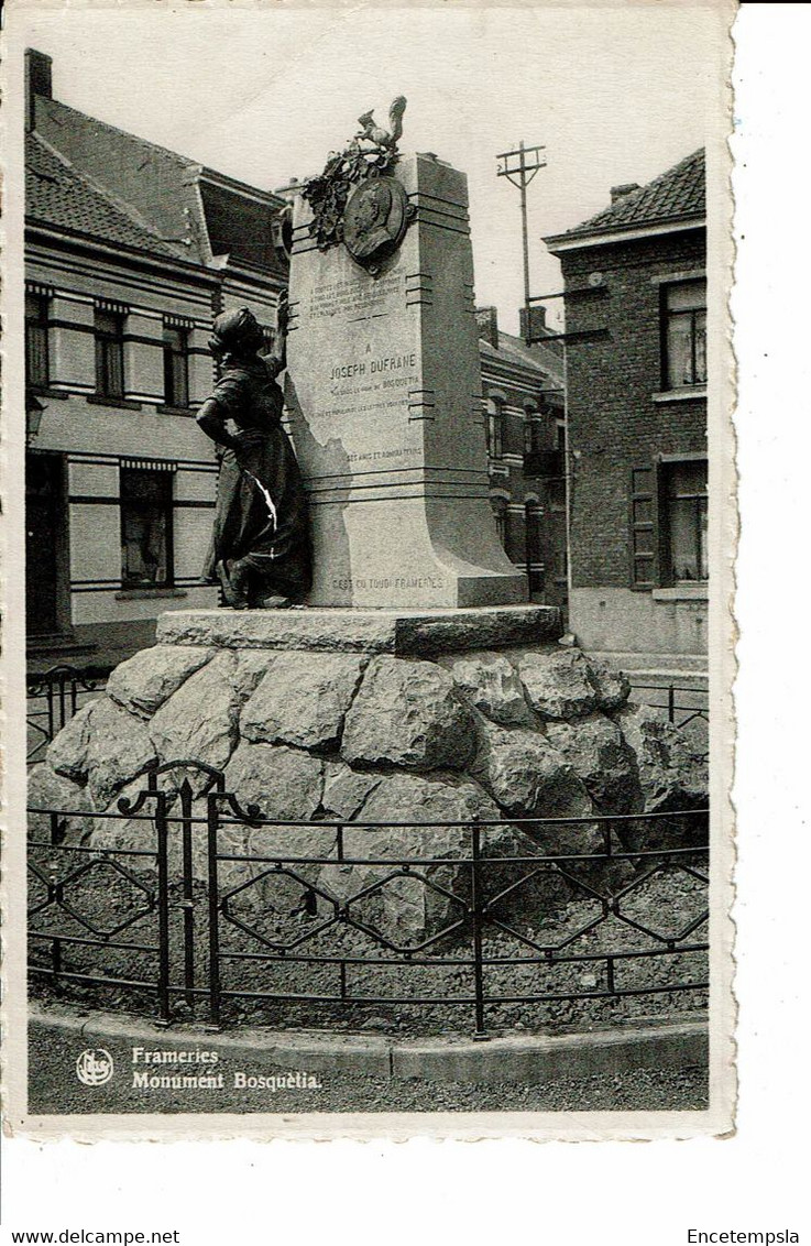 CPA  Carte Postale Belgique-Frameries-Monument Bosquetia     VM28788 - Frameries