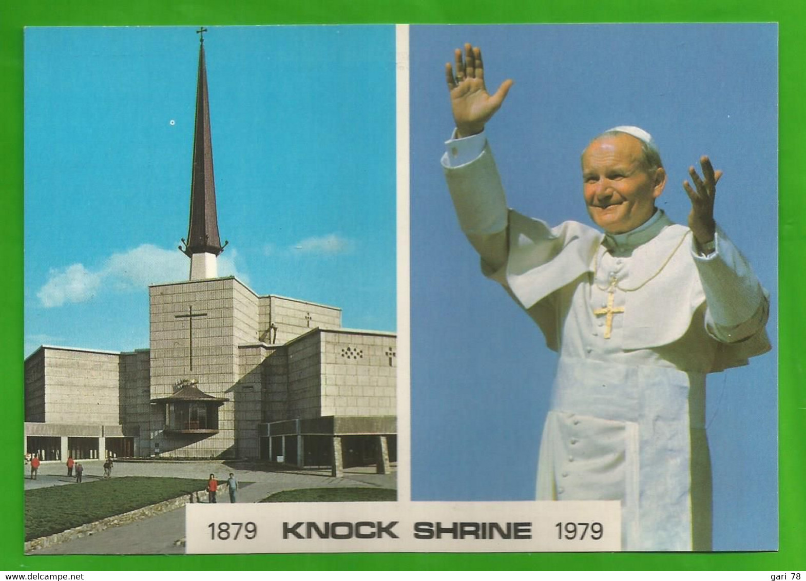 CP IRLANDE KNOCK SHRINE - Visite Du Pape Jean Paul II Le 30 Septembre 1979 Au Sanctuaire De Knock - Mayo