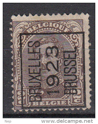 BELGIË - OBP - 1923 - Nr 69 A (Kantdruk: KR) - BRUXELLES "23" BRUSSEL - (*) - Typos 1922-26 (Albert I)