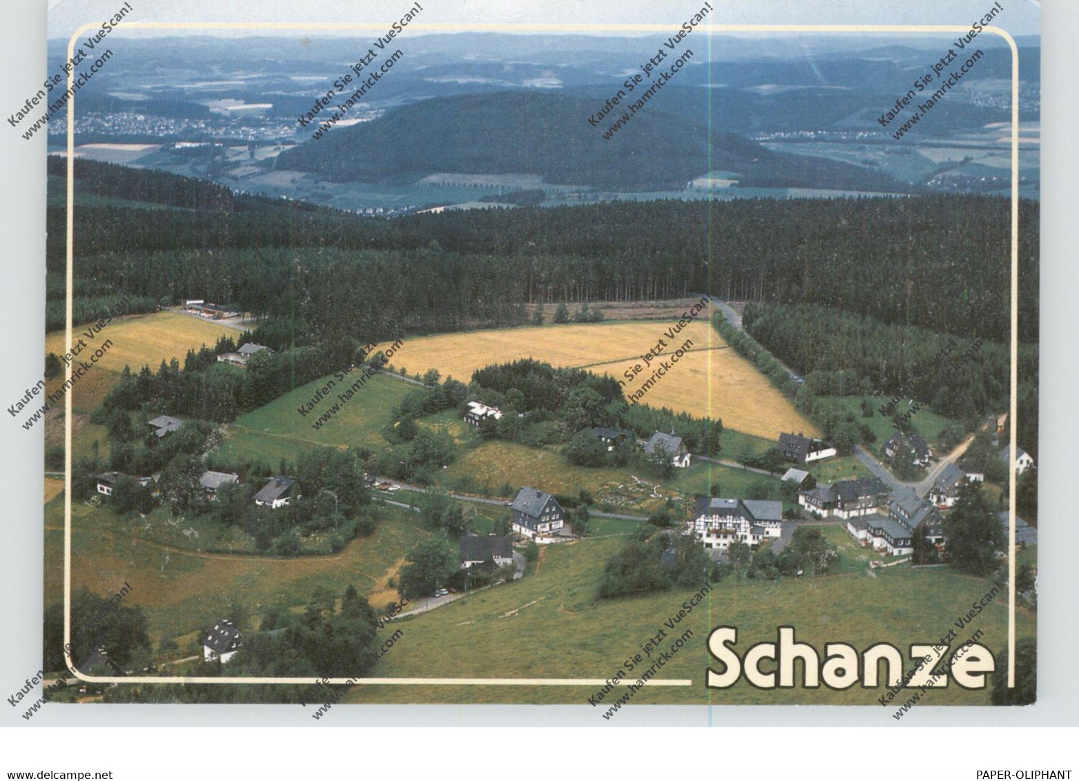 5948 SCHMALLENBERG - SCHANZE, Gasthof Pension Hanses, Luftaufnahme - Schmallenberg