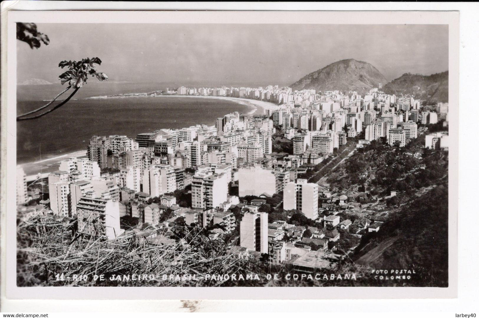 Cpa    Rio De Janeiro Brazil Panorama De Copacabana - Copacabana