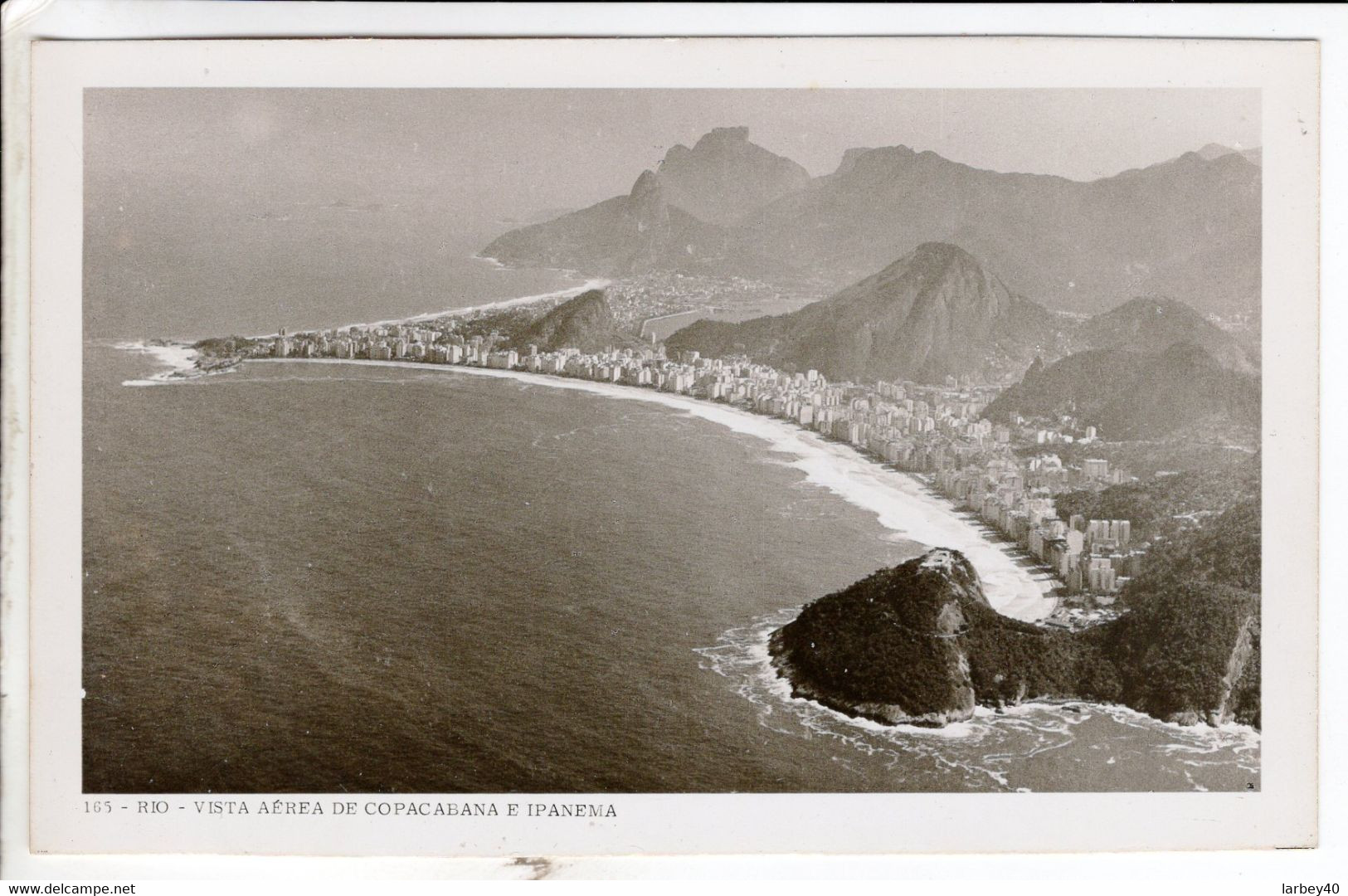 Cpa   Rio Vista Aerea De Copacabana E Ipanema - Copacabana