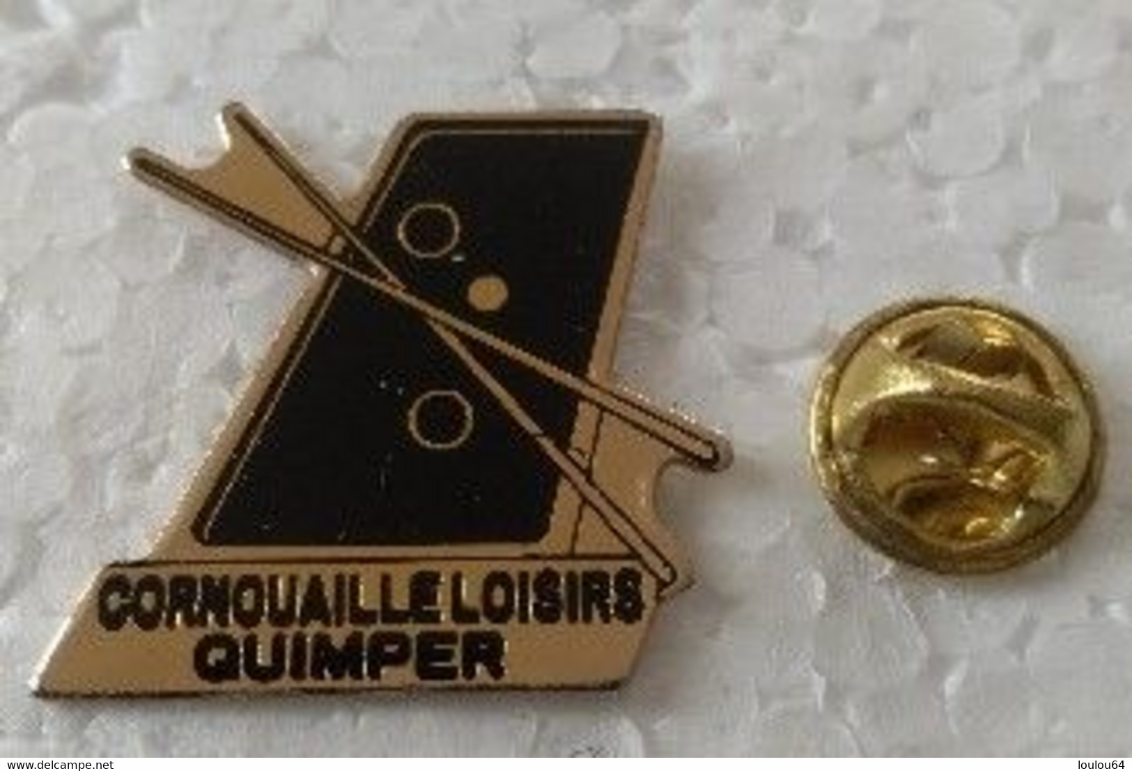 Pin's - Sports - Billard - CORNOUAILLE LOISIRS - QUIMPER - - Biliardo