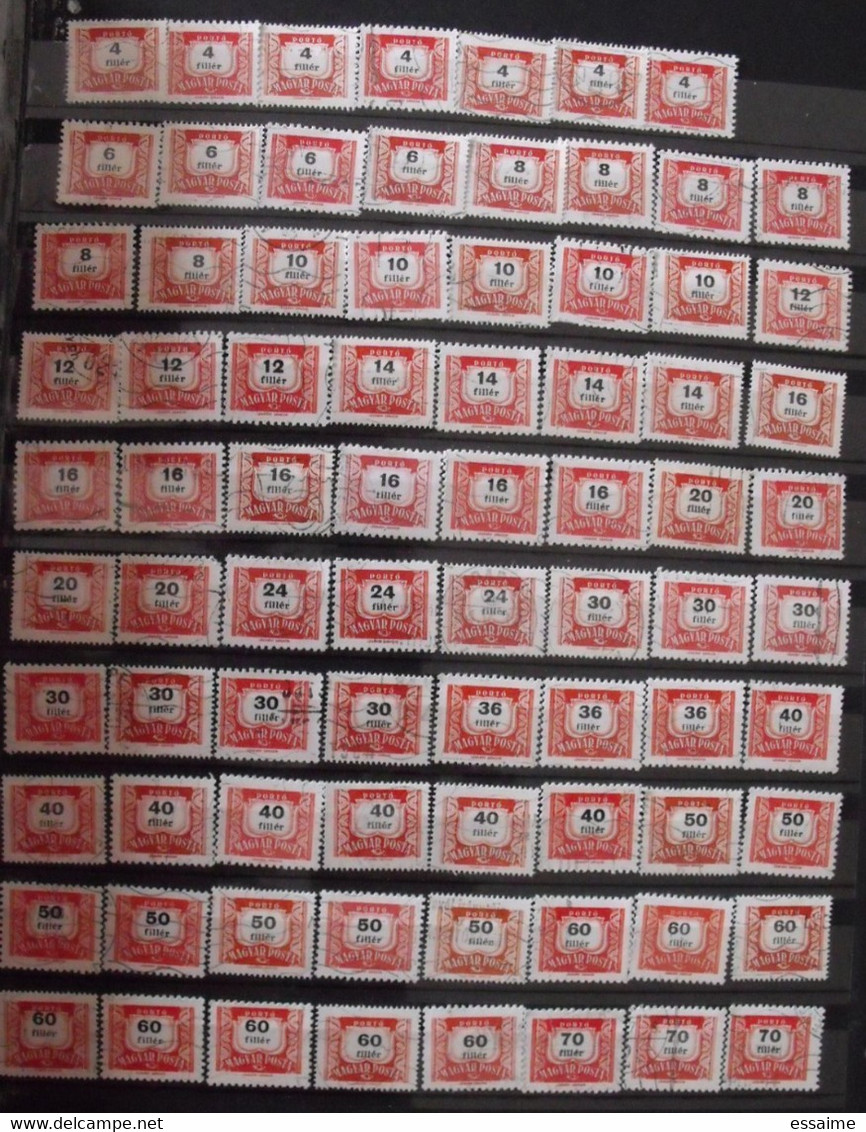 Hongrie Magyar. collection de 460 timbres oblitérés (quelques neufs)