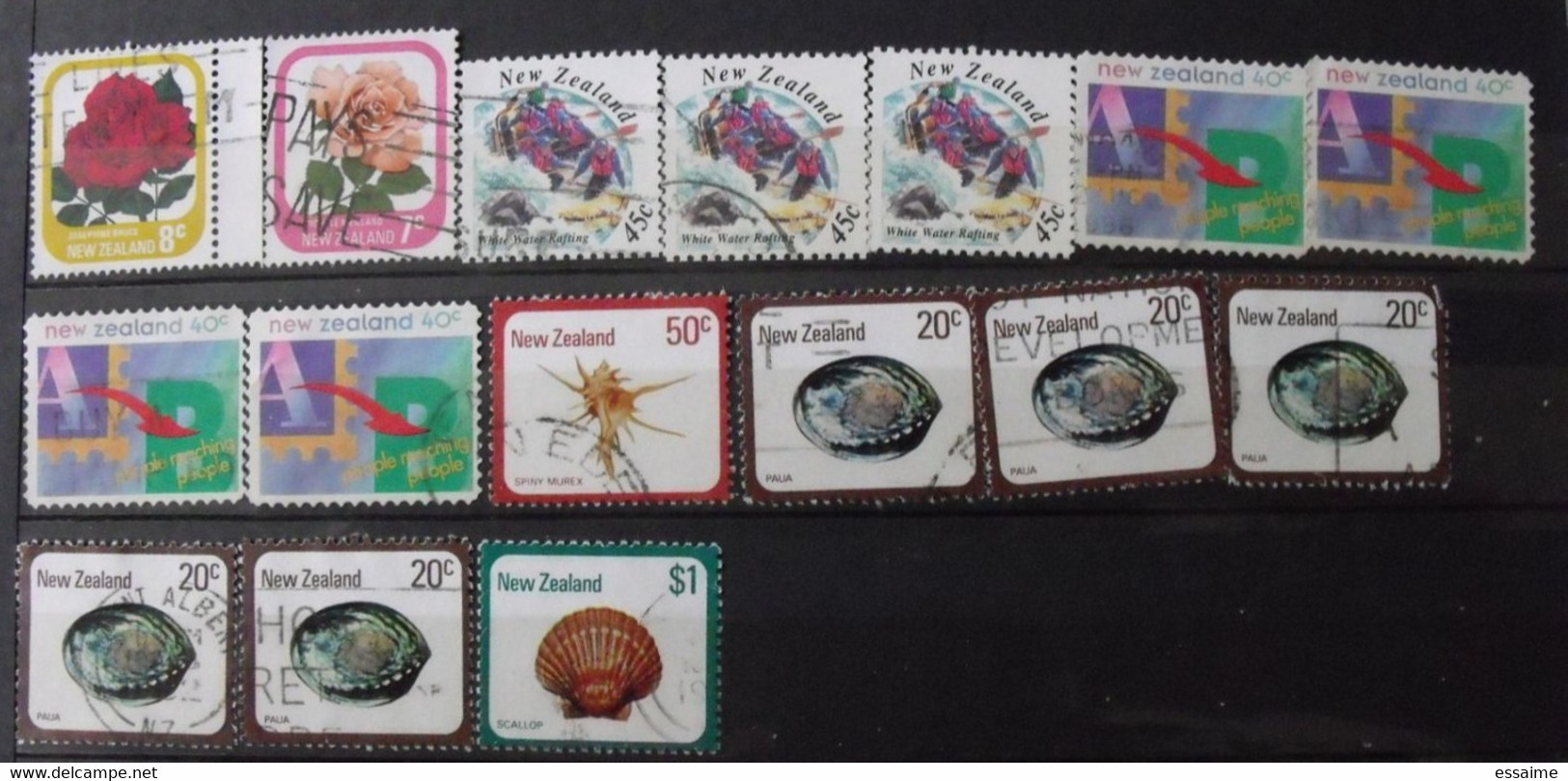 Nouvelle-Zélande. New Zealand . Collection De 80 Timbres Oblitérés - Lots & Serien