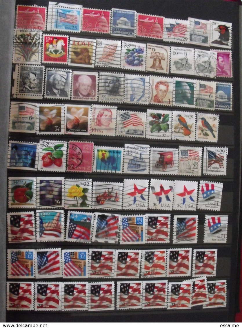 Etes-Unis. USA . collection de 2120 timbres oblitérés (quelques neufs)