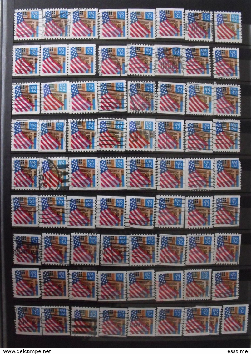 Etes-Unis. USA . collection de 2120 timbres oblitérés (quelques neufs)