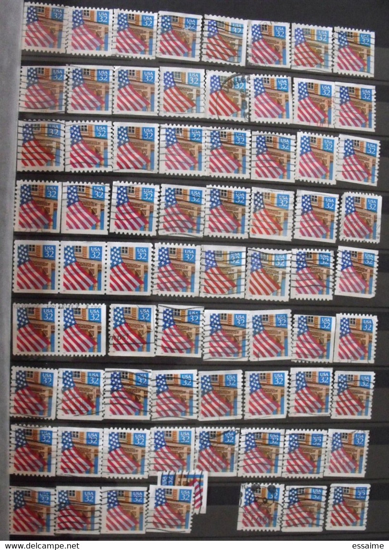 Etes-Unis. USA . collection de 2120 timbres oblitérés (quelques neufs)