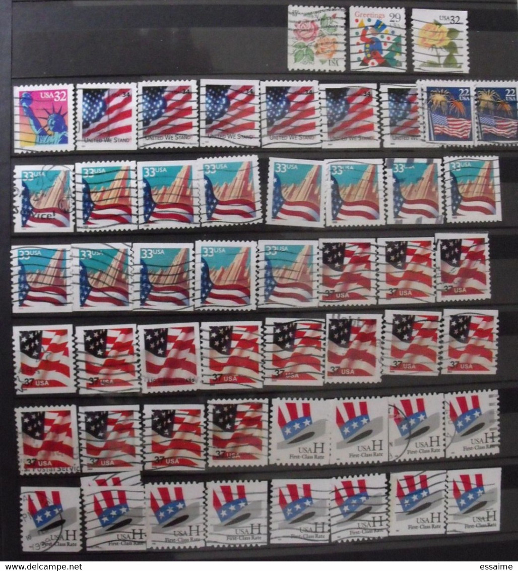 Etes-Unis. USA . collection de 2120 timbres oblitérés (quelques neufs)