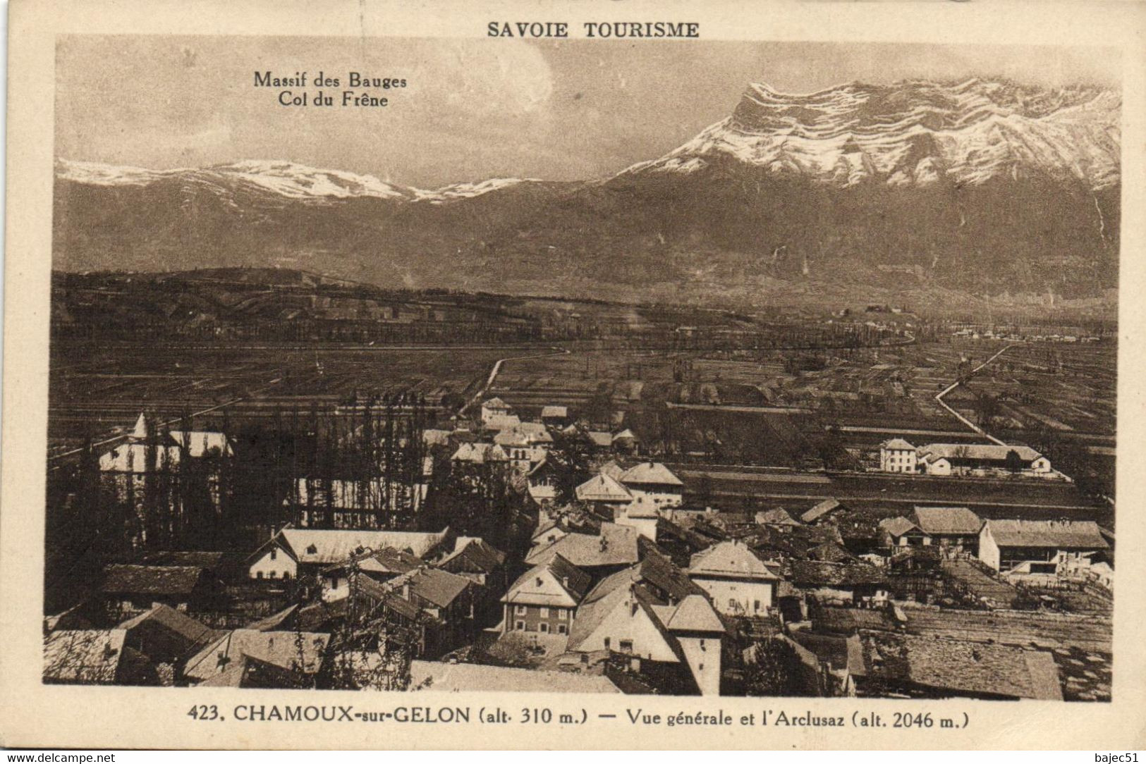 Chamoux Sur Gelon - Vue Générale Et L'Arclusaz - Chamoux Sur Gelon