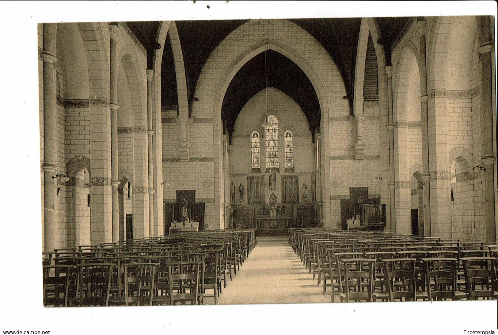 CPA Carte Postale Belgique-Quaregnon Intérieur De L'église De N.D. De Lourdes  VM28815 - Quaregnon