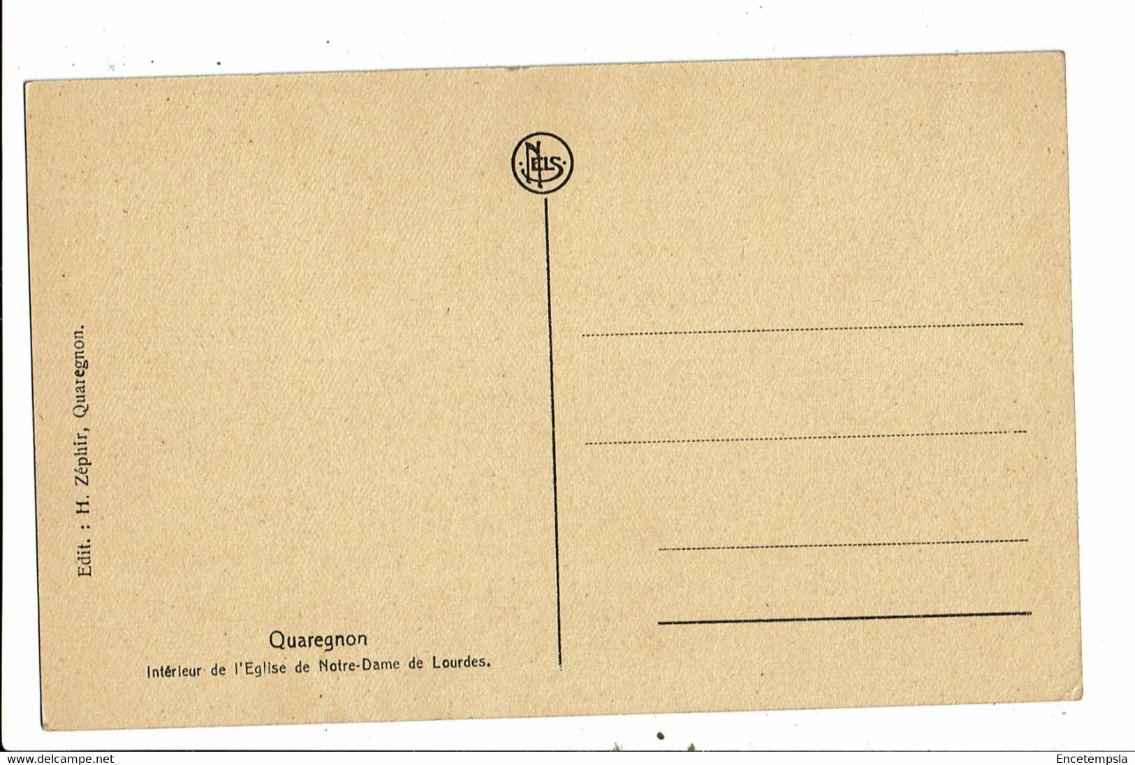 CPA Carte Postale Belgique-Quaregnon Intérieur De L'église De N.D. De Lourdes  VM28815 - Quaregnon