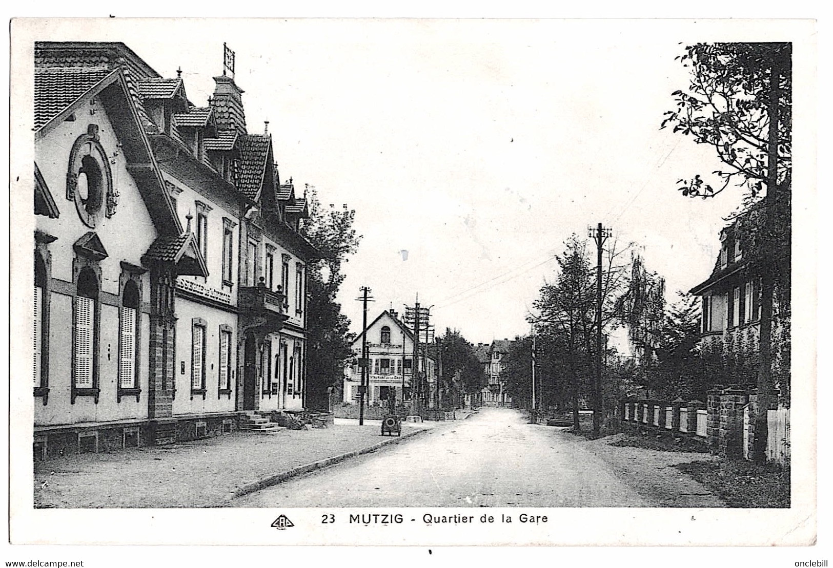 Mutzig Bas Rhin Quartier De La Gare Circulée FM 1940 état Superbe - Mutzig