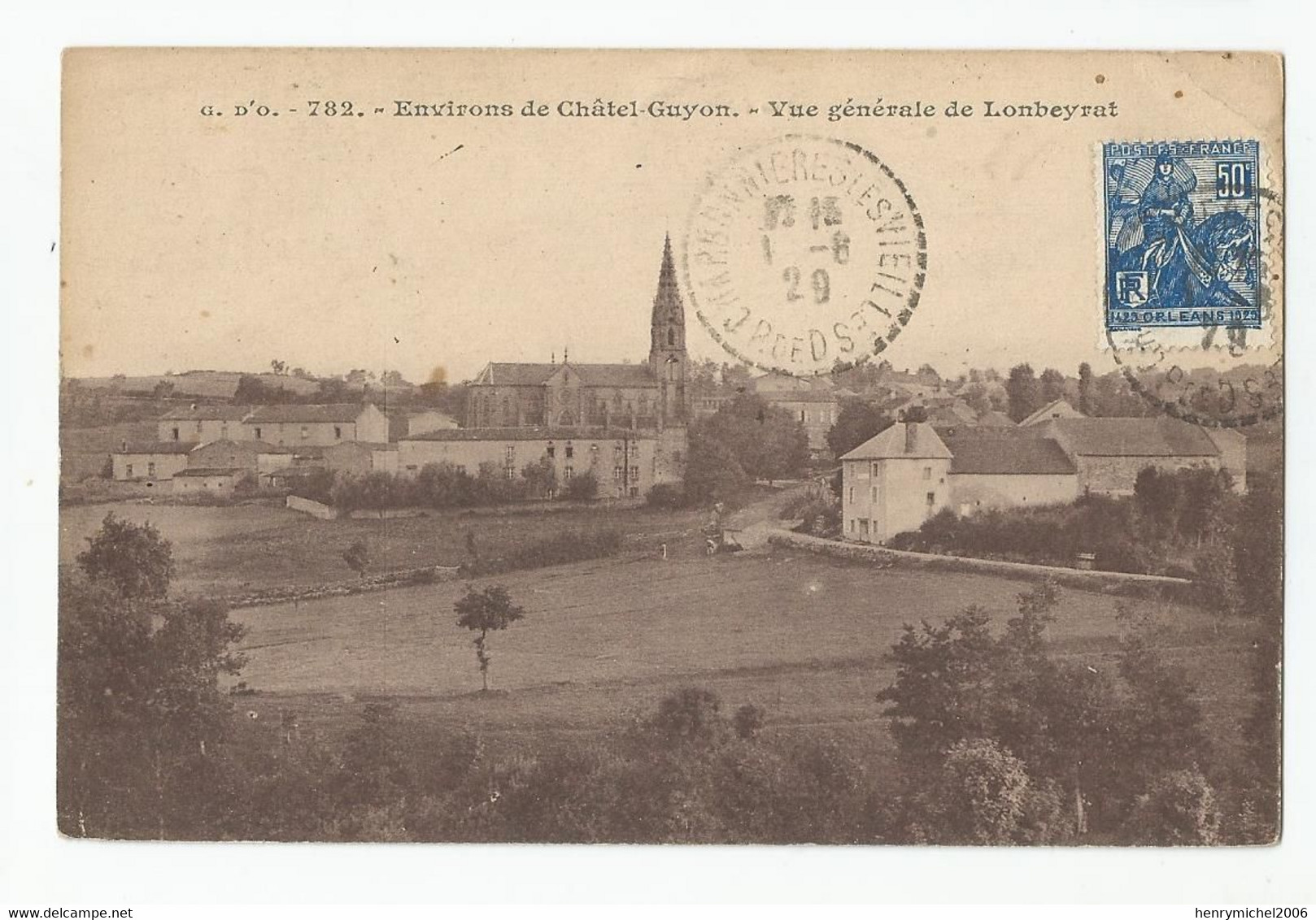 63 Env De Chatel Guyon Vue Générale De Lonbeyrat Ed Gouttefangeas , Olliergues - Châtel-Guyon