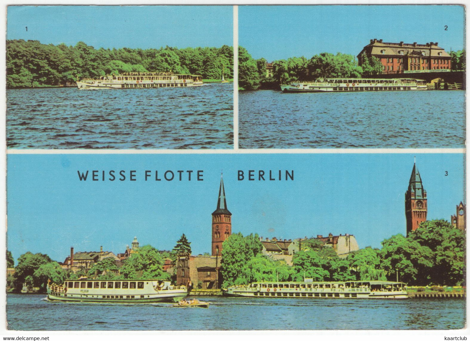 Berlin - 'Weisse Flotte' :Luxusschiff Auf Dem Langen See, Am Köpenicker Scholß Und Becken - (DDR) - 1971 - Koepenick