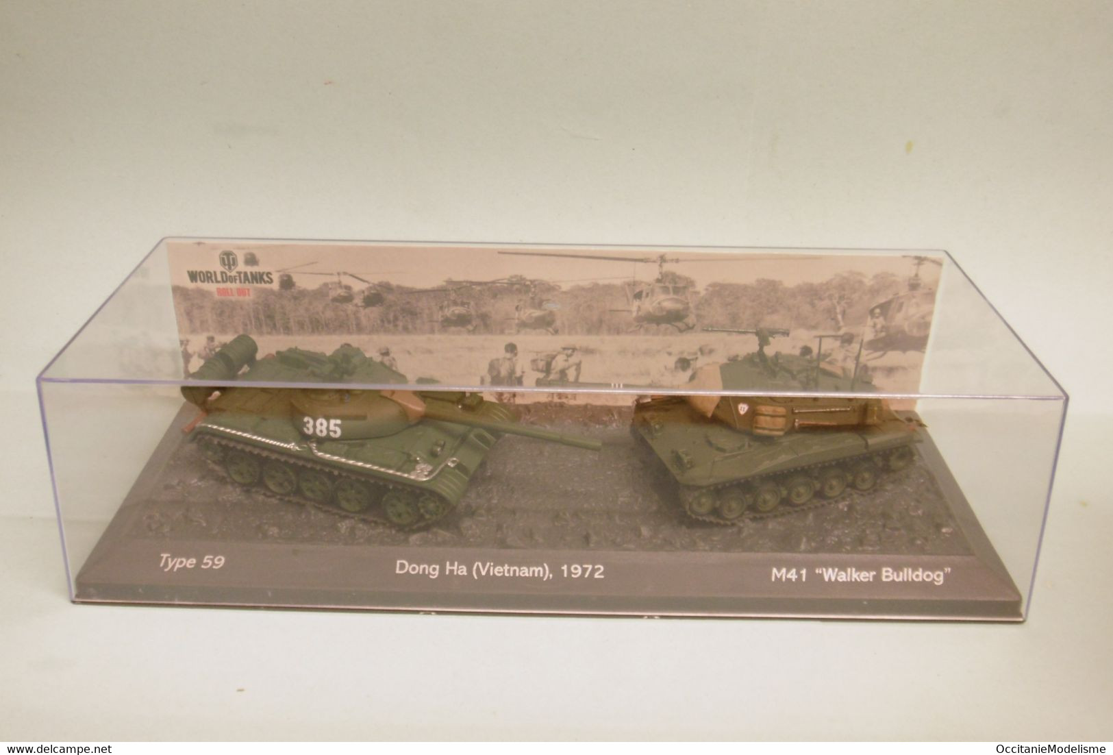 World Of Tanks - LOT 2 CHARS Dong Ha Vietnam 1972 : Type 59 + M41 Walker Bulldog NBO Neuf 1/72 - Chars