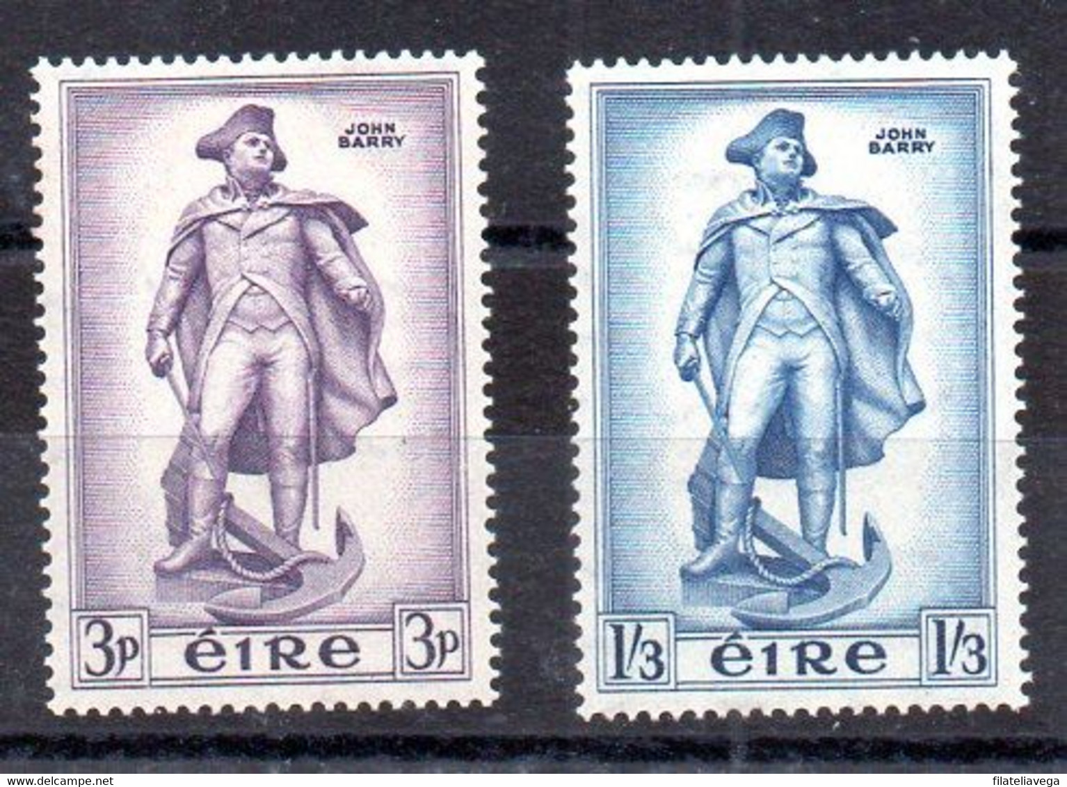 Irlanda Serie Nº Yvert 126/27 **/* (Nº Yvert 126 *) - Unused Stamps