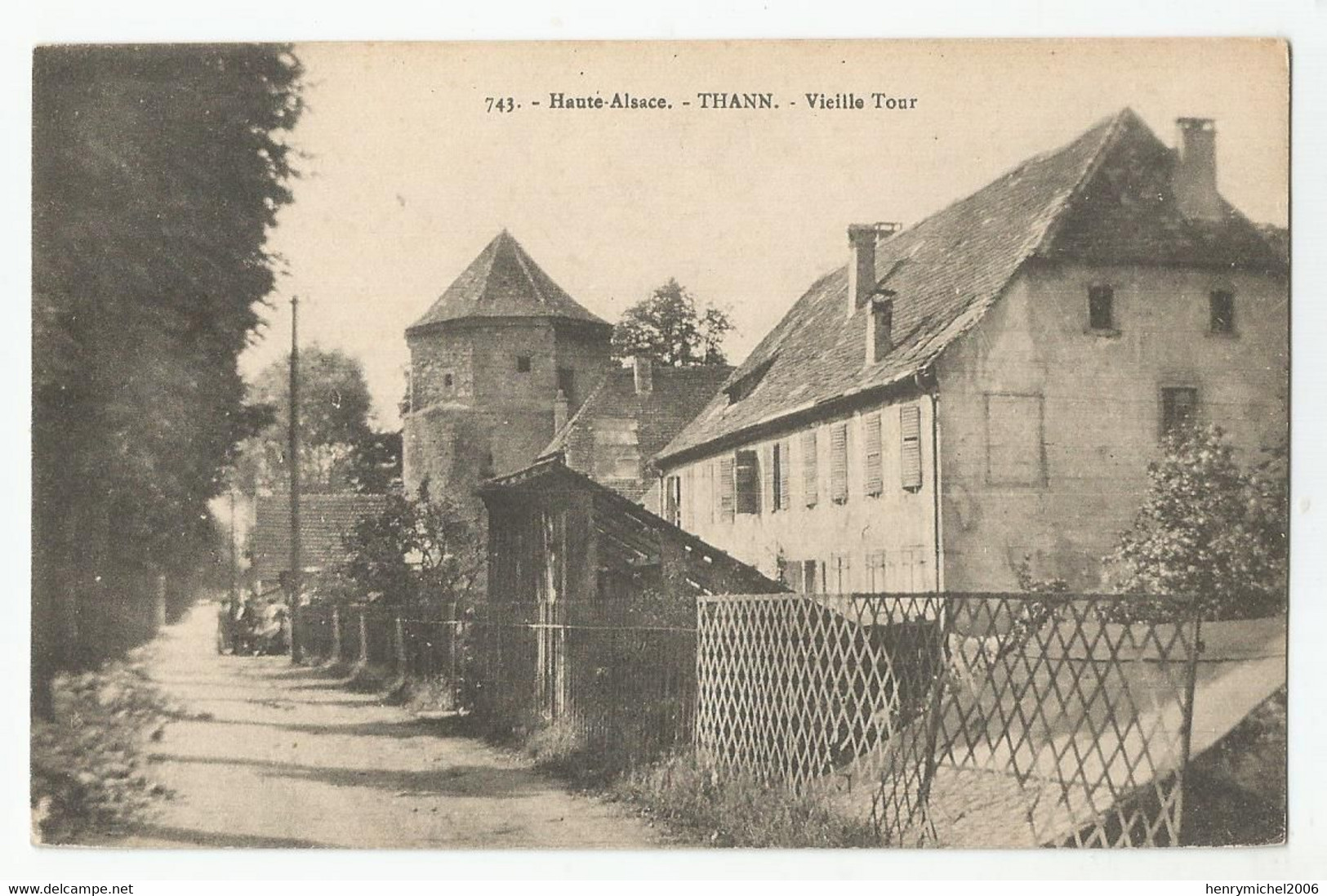 68 Haut Rhin Thann Vieille Tour Route Haute Alsace Ed Chadourne Belfort 398 - Thann