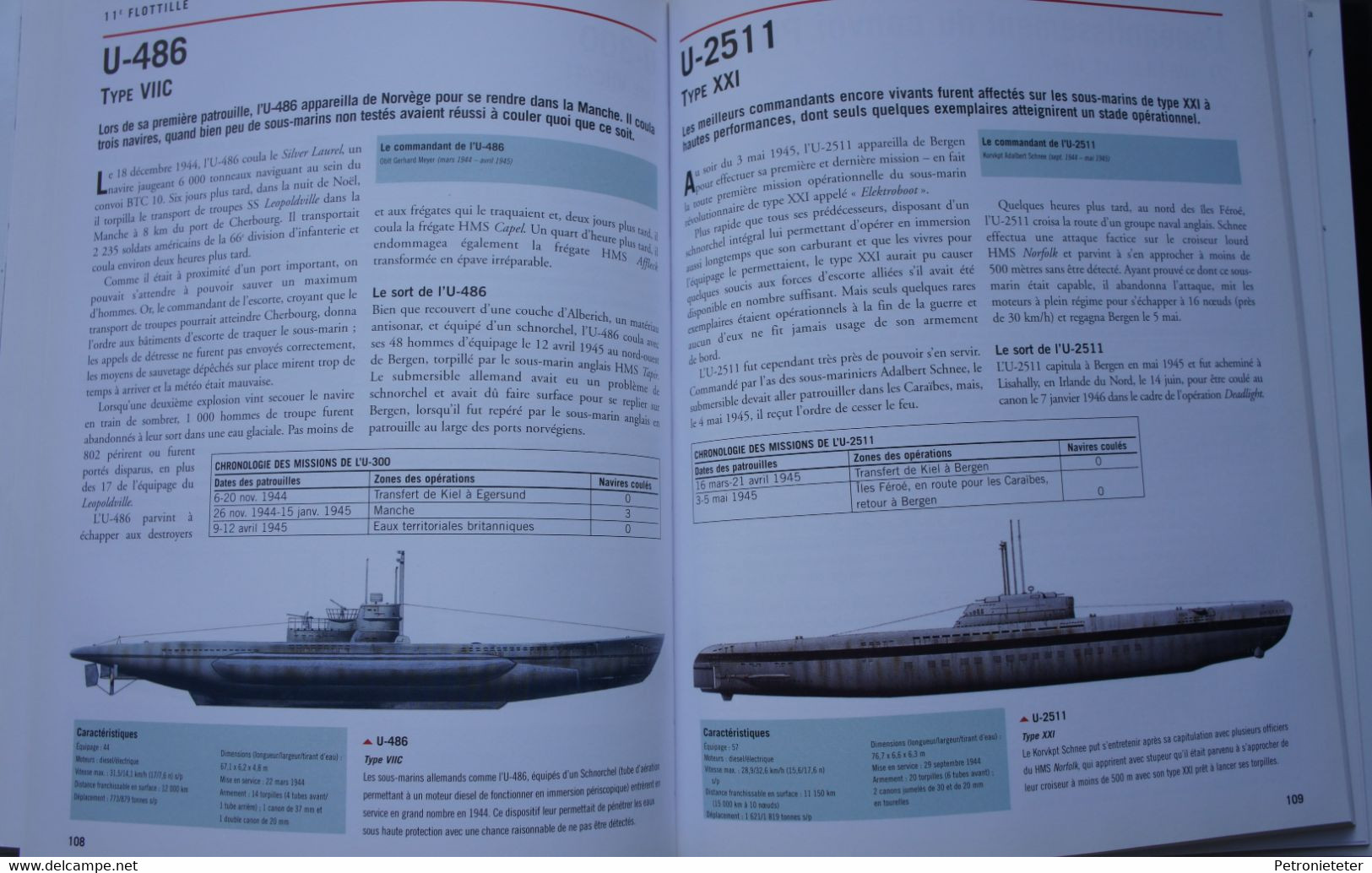 Livre KRIEGSMARINE Marine U Boot Sous -marins 1939-45 Liste Organisation Identification Profils Photos