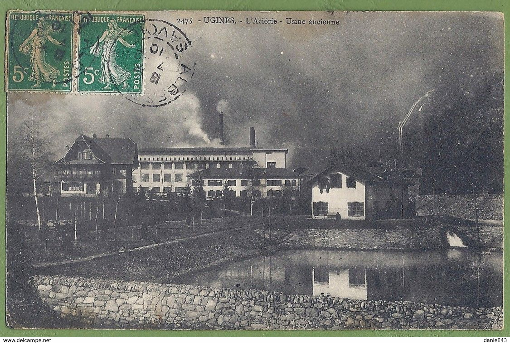 CPA VUE RARE - SAVOIE - UGINES (Ugine)  - L'ACIÉRIE - USINE ANCIENNE - - Ugine