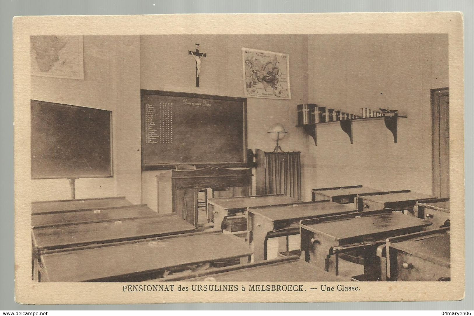 ***  MELSBROECK  ***  -  Pensionnat Des Ursulines à Melsbroeck  -  Une Classe - Steenokkerzeel