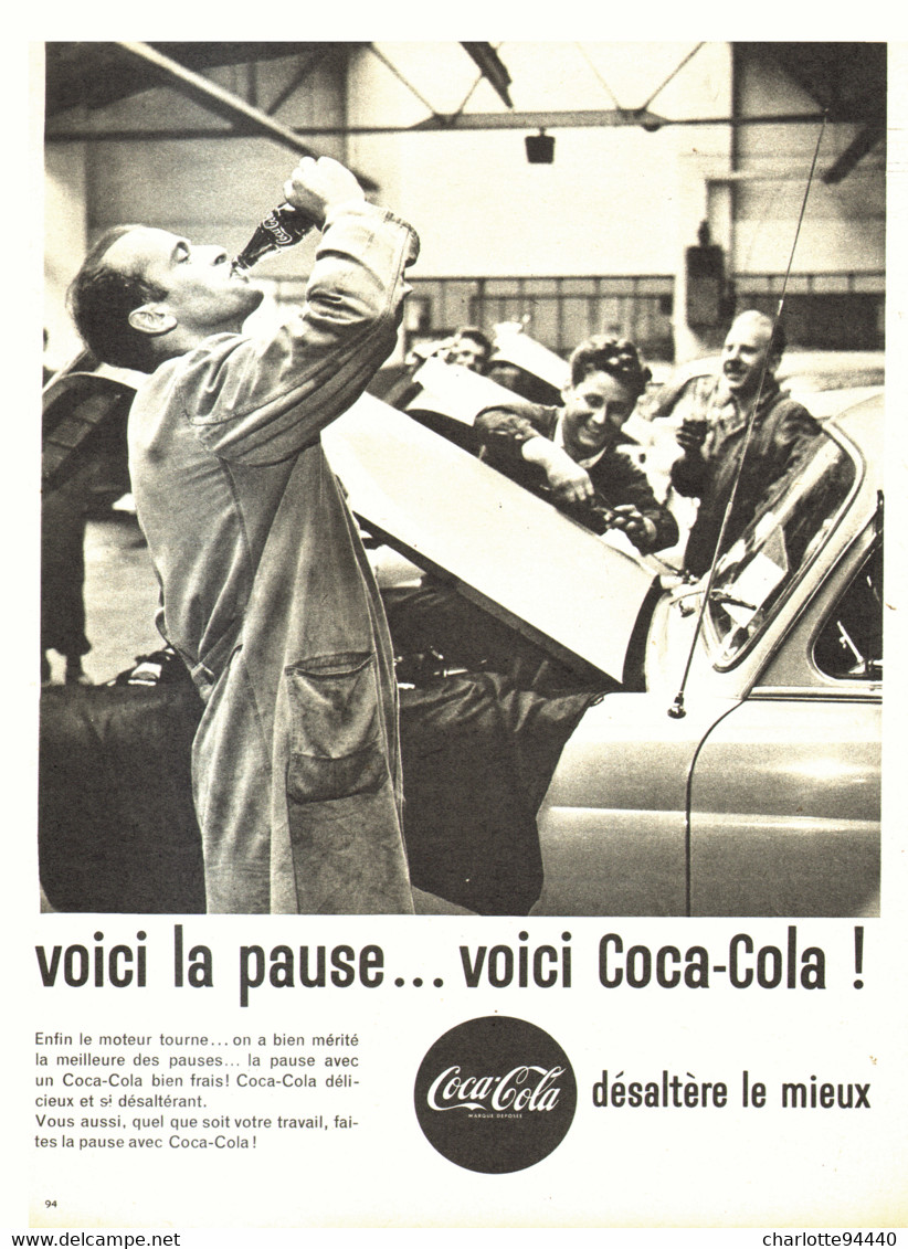 PUB    " COCA COLA  "  1961  ( 24 ) - Poster & Plakate