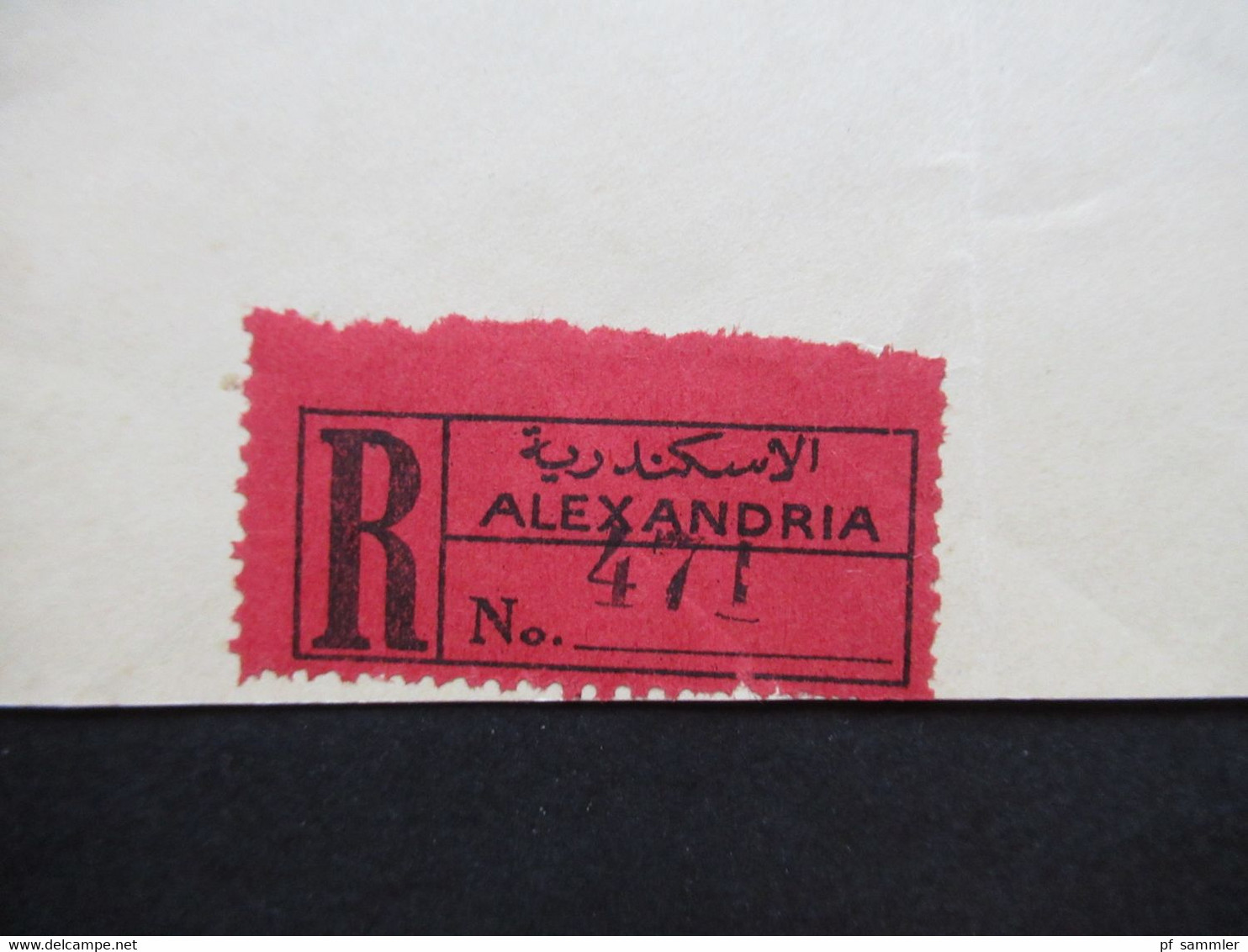 Ägypten Egypte 1937 Auslandsbrief Einschreiben Alexandria - Zürich Schweiz Mit Ankunftsstempel - Briefe U. Dokumente