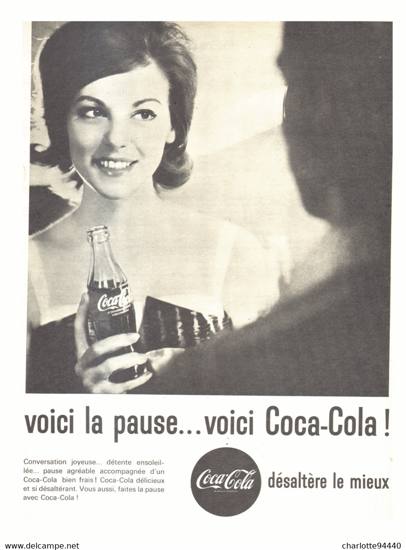 PUB    " COCA COLA  "  1961  ( 25 ) - Reclame-affiches